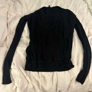 Bloch Ladies Amore black v-neck warmup Sweater